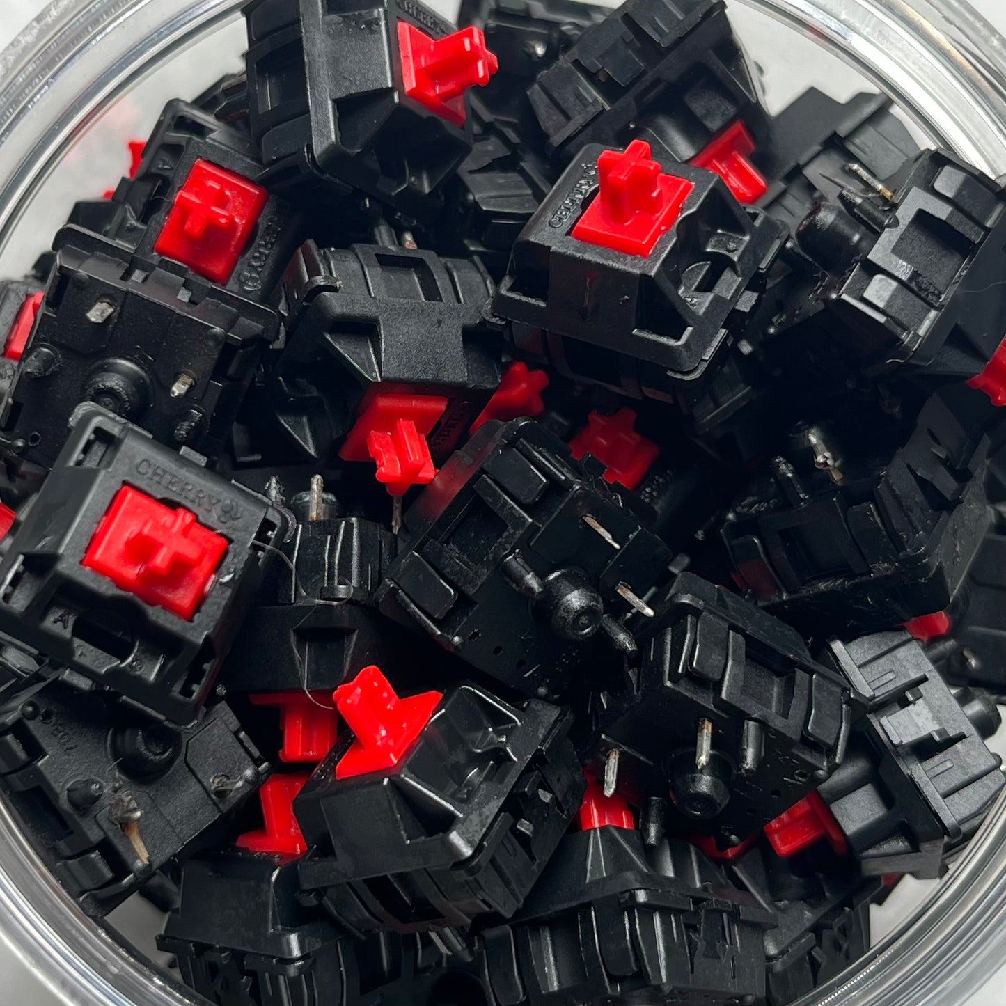 Picture of stacks of polished switches, these are physical appearance of our products.
