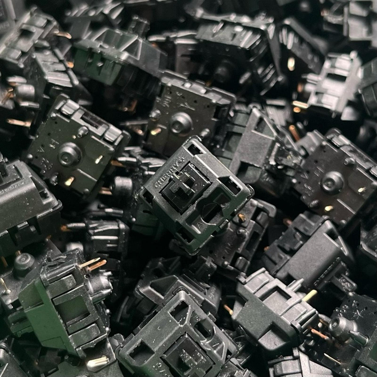 Heavily Broken-in Cherry MX2A Black Switches